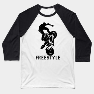 Freestyle black Baseball T-Shirt